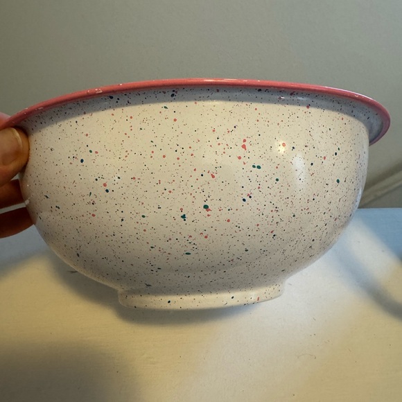 Thirstystone Enamel Pastel Speckles Pitcher & Bowl Set Modern Contemporary NEW - Picture 2 of 6